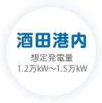酒田港内 想定発電量1.2万kW〜1.5万kW